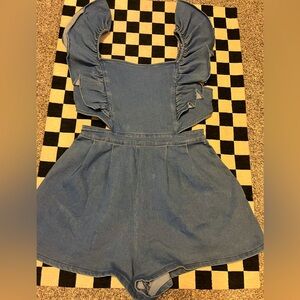 Flying Tomato Denim Romper